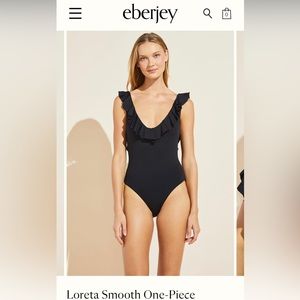 eberjey navy blue one piece